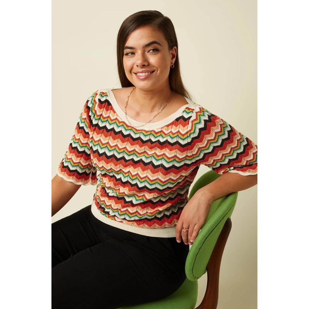 King Louie Ivy Wide Sleeve Top Le Roy